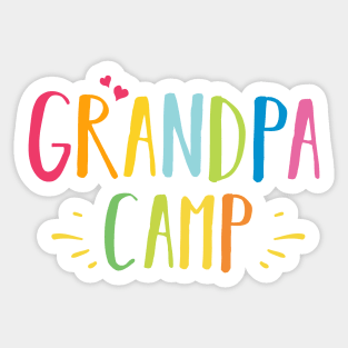 Grandpa Cousin Camp Sticker